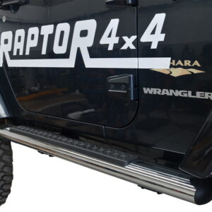 JK CHROMED SIDE STEPS 2 DOORS